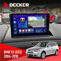 Штатна магнітола BMW X3 (E83) 2004-2010 Decker D9-009 4x64, DSP, 4G, 2k