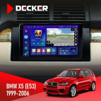 Штатна магнітола BMW X5 (E53) 1999-2006 Радіо модуль Decker D9-009 4x64, DSP, 4G, 2k