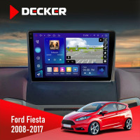 Штатна магнітола Ford Fiesta 2008-2017 Decker D9-009 4x64, DSP, 4G, 2k