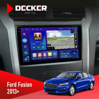 Штатна магнітола Ford Fusion 2013+ Decker D9-009 4x64, DSP, 4G, 2k