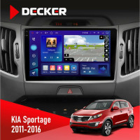 Штатна магнітола KIA Sportage 3 2011-2016 CAN Decker D9-009 4x64, DSP, 4G, 2k
