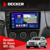 Штатна магнітола Mercedes-Benz ML-Class (W163) 1997-2006 Decker D9-009 4x64, DSP, 4G, 2k