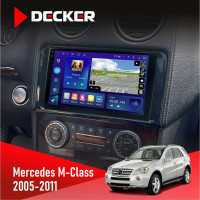 Штатна магнітола Mercedes-Benz ML-Class (W164) 2005-2011 Decker D9-009 4x64, DSP, 4G, 2k
