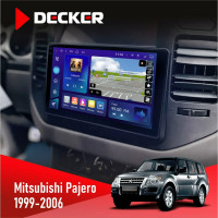 Штатна магнітола Mitsubishi Pajero 1999-2006 Decker D9-009 4x64, DSP, 4G, 2k