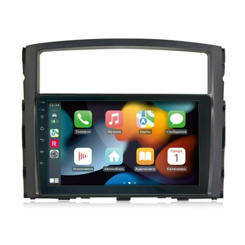 Штатна магнітола Mitsubishi Pajero 2007-2021 AMP Rockford Decker D9-005 4x64, DSP, 360, 4G, 2k