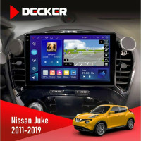 Штатна магнітола Nissan Juke 2011-2019 Decker D9-009 4x64, DSP, 4G, 2k