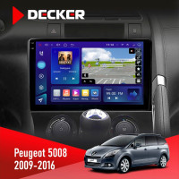 Штатна магнітола Peugeot (5008) 2009-2016 Decker D9-009 4x64, DSP, 4G, 2k