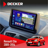 Штатна магнітола Renault Clio 2005-2014 Decker D9-009 4x64, DSP, 4G, 2k