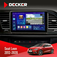 Штатна магнітола Seat Leon 2012-2020 Decker D9-009 4x64, DSP, 4G, 2k