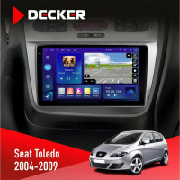 Штатна магнітола Seat Toledo 2004-2009 Decker D9-009 4x64, DSP, 4G, 2k