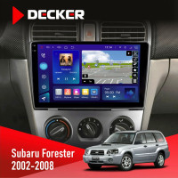 Штатна магнітола Subaru Forester 2002-2008 Decker D9-009 4x64, DSP, 4G, 2k