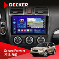 Штатна магнітола Subaru Forester 2013-2019 CAN Decker D9-009 4x64, DSP, 4G, 2k