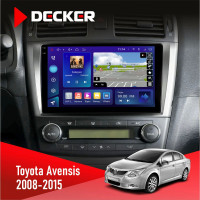 Штатна магнітола Toyota Avensis 2008-2015 Decker D9-009 4x64, DSP, 4G, 2k
