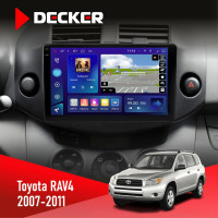 Штатна магнітола Toyota RAV4 2007-2011 Decker D9-009 4x64, DSP, 4G, 2k
