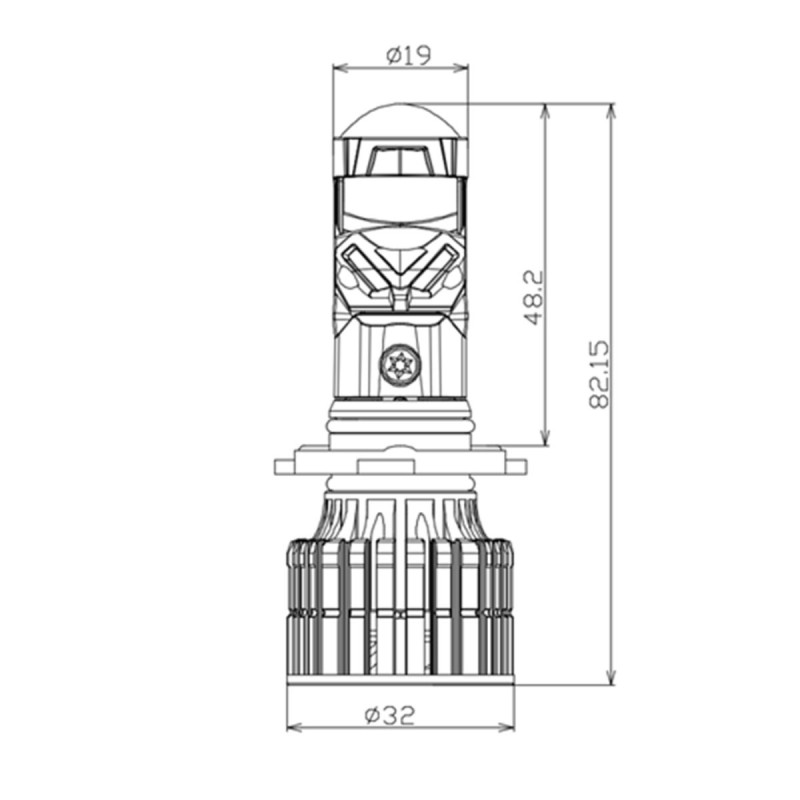 Світлодіодна лампа Decker GL-01 6K 9005