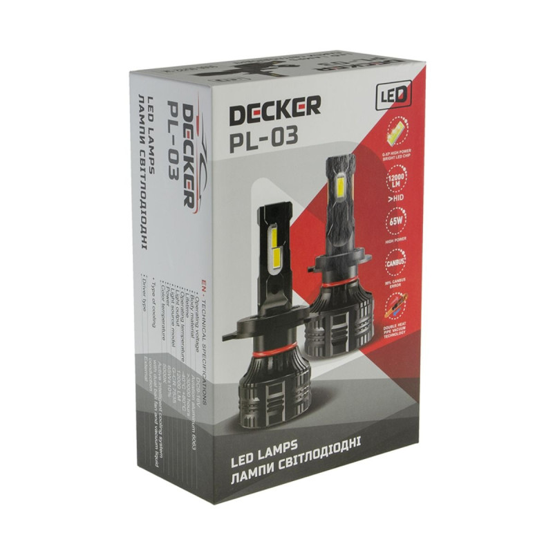 Світлодіодна лампа Decker PL-03 H13 H/L 5000K