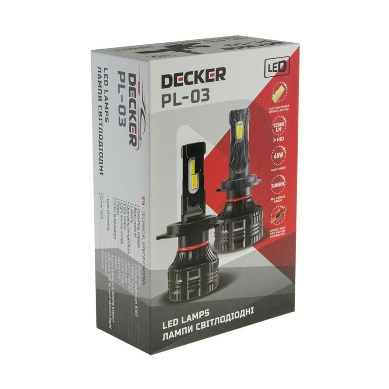 Світлодіодна лампа Decker PL-03 H7 5000K