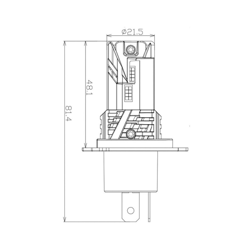 Світлодіодна лампа Nextone L7 H4 Hi/Low 6000K
