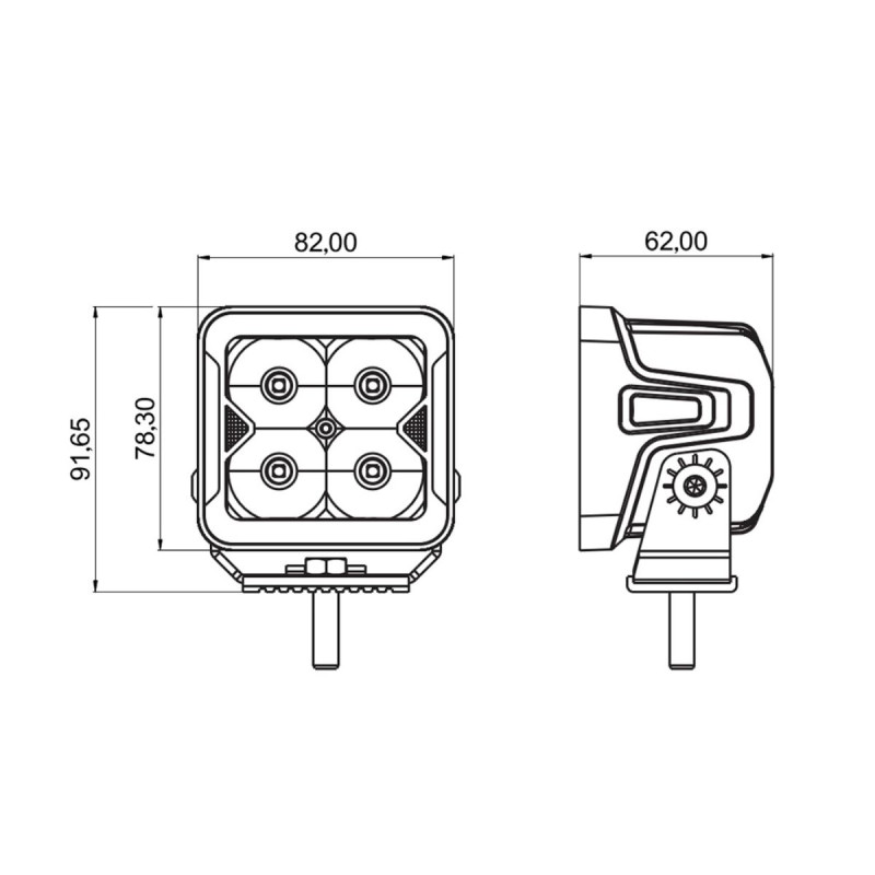 Cвітлодіодна фара WL-G8 mini 20W Premium Flood