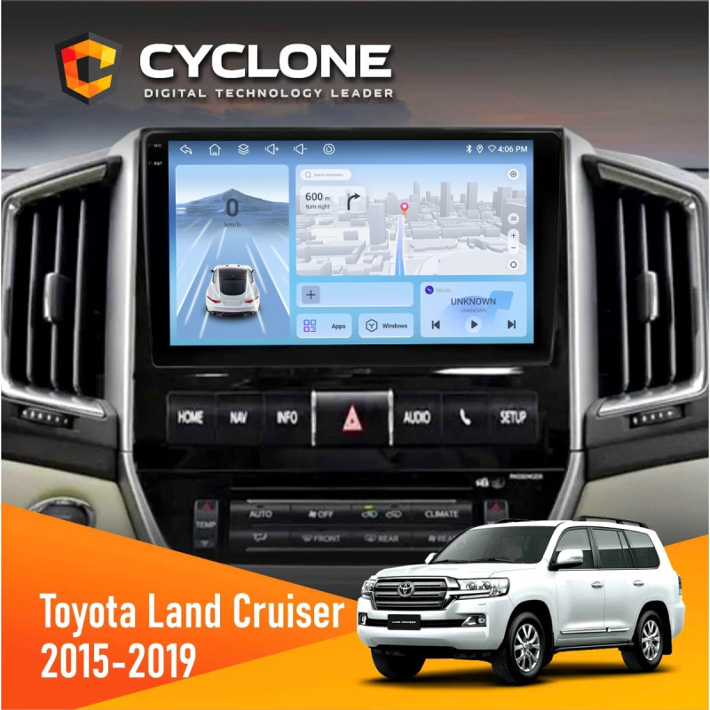 Штатна магнітола Toyota Land Cruiser (200) 2015-2019 Cyclone C9-012 4x64, DSP, 4G
