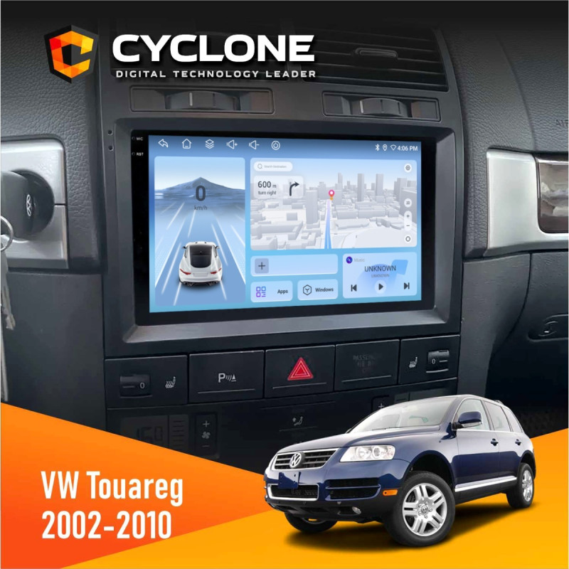 Штатна магнітола Volkswagen Touareg 2002-2010 Cyclone C9-012 4x64, DSP, 4G