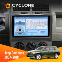 Штатна магнітола Jeep Compass 2007-2010 Cyclone C10-012 4x64, DSP, 4G