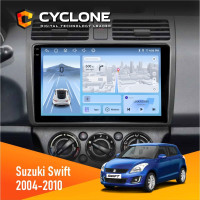 Штатна магнітола Suzuki Swift 2004-2010 Cyclone C10-012 4x64, DSP, 4G
