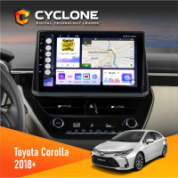 Штатна магнітола Toyota Corolla 2018+ Cyclone C10-012 4x64, DSP, 4G