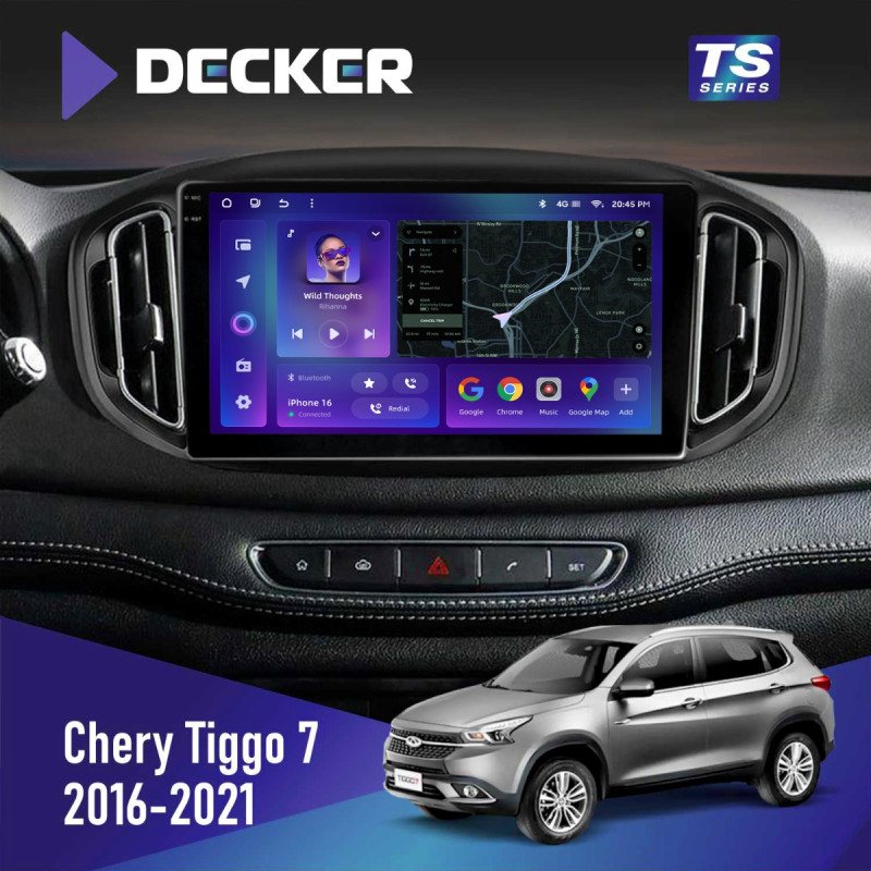 Штатна магнітола Chery Tiggo 7 2014-2021 Cyclone C10-013 4x64 DSP 4G