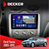 Штатна магнітола Ford Focus 2 2005-2011 Black Decker D9-009 4x64, DSP, 4G, 2k