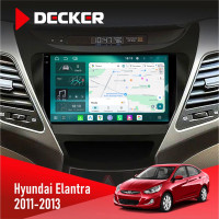 Штатна магнітола Hyundai Elantra 2011-2013 Cyclone C9-013 4x64 DSP 4G