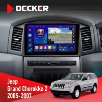 Штатна магнітола Jeep Grand Cherokee 2005-2007 Big Screen Decker D10-009 4x64, DSP, 4G, 2k