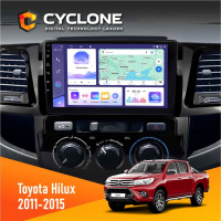 Штатна магнітола Toyota Hilux 2011-2015 Cyclone C9-011 4x64, DSP