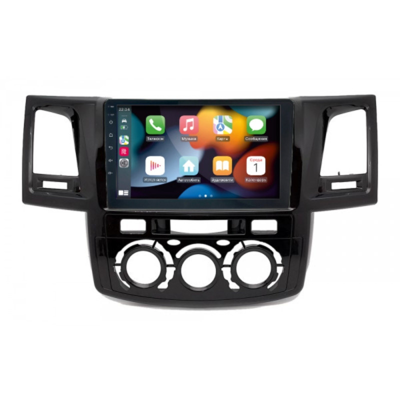 Штатна магнітола Toyota Fortuner 2011-2015 Cyclone C9-013 4x64 DSP 4G