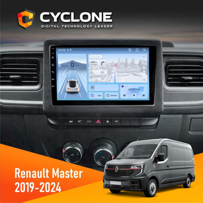 Штатна магнітола Renault Master 2019+ Cyclone C10-012 4x64, DSP, 4G