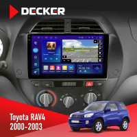 Штатна магнітола Toyota RAV4 2000-2003 Decker D9-009 4x64, DSP, 4G, 2k