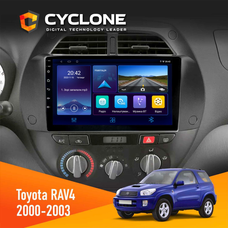 Штатна магнітола Toyota RAV4 2003-2005 Decker D9-006 4x64, 4G