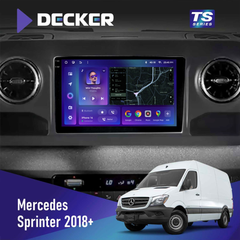 Штатна магнітола Mercedes-Benz Sprinter (W906) 2018  Cyclone C10-013 4x64 DSP 4G