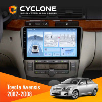 Штатна магнітола Toyota Avensis 2002-2008 Black Cyclone C9-012 4x64, DSP, 4G