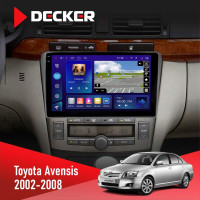 Штатна магнітола Toyota Avensis 2002-2008 Black Decker D9-009 4x64, DSP, 4G, 2k