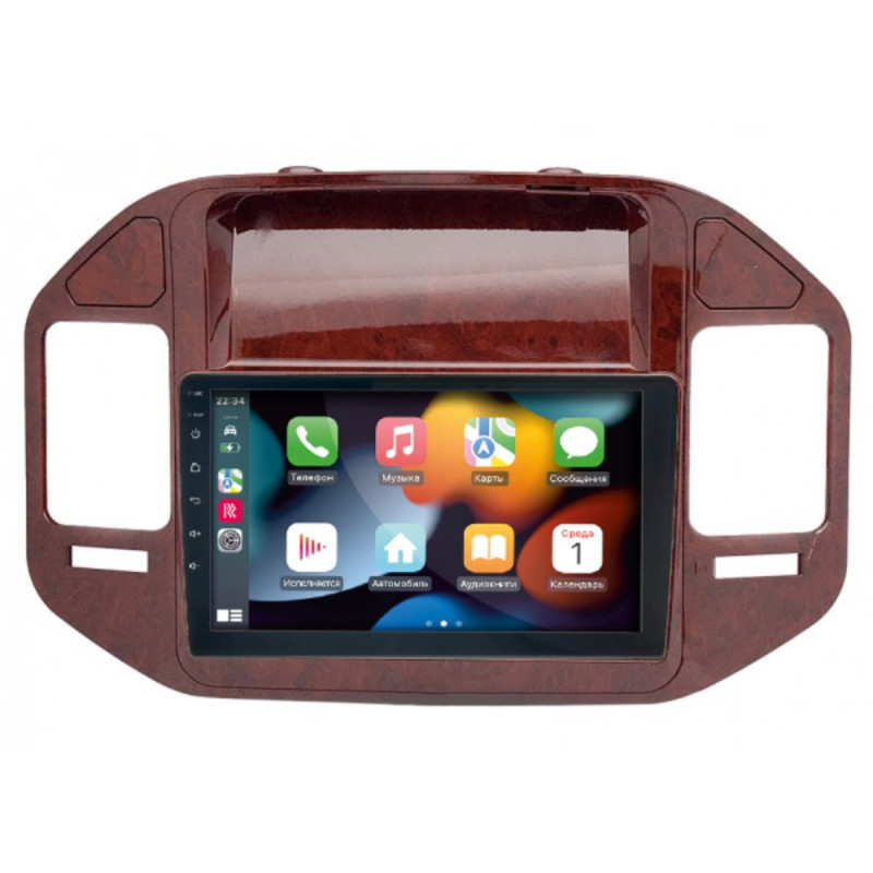 Штатна магнітола Mitsubishi Pajero 1999-2006 Wood Cyclone C9-011 4x64, DSP
