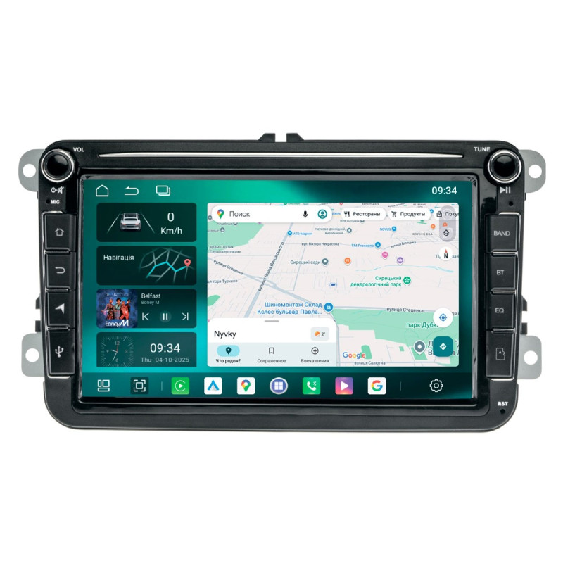 Штатна магнітола VW Passat (B6, B7) 2005-2014, CC 2012-2018 Cyclone VW ANDROID 8" (4x64 DSP 4G)
