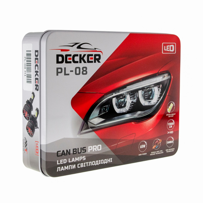 Світлодіодна лампа Decker LED PL-08 5K H4 H/L