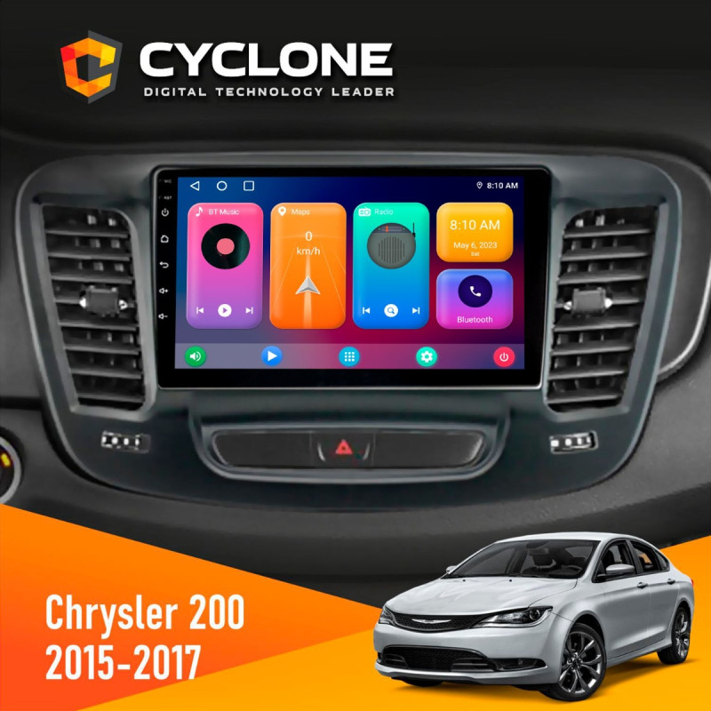Штатна магнітола Chrysler 200 2015-2017 Cyclone C9-001 2x32 CPL