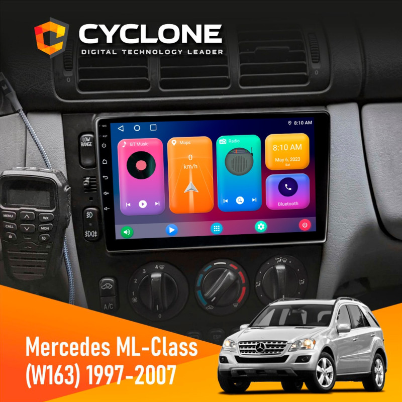 Штатна магнітола Mercedes-Benz ML-Class (W163) 1997-2006 AMP Cyclone C9-001 2x32 CPL