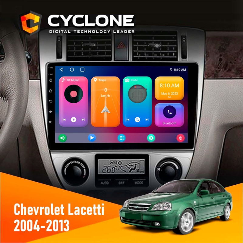 Штатна магнітола Chevrolet Lacetti 2004-2013 Climate Cyclone C10-001 2x32 CPL
