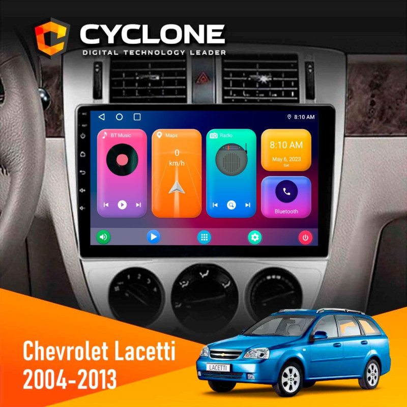 Штатна магнітола Chevrolet Lacetti 2004-2013 Cyclone C10-001 2x32 CPL