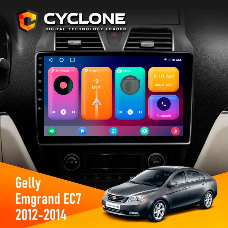 Штатна магнітола Geely Emgrand EC7 2012-2014 Cyclone C10-001 2x32 CPL