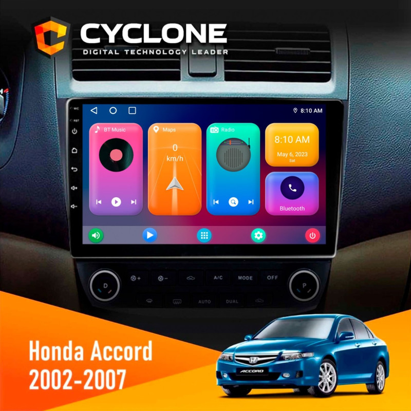 Штатна магнітола Honda Accord 2002-2007 Cyclone C10-001 2x32 CPL