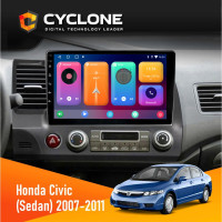 Штатна магнітола Honda Civic 2007-2011 (Sedan) Cyclone C10-001 2x32 CPL